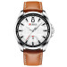 Curren 8379 Silver-White-Brown