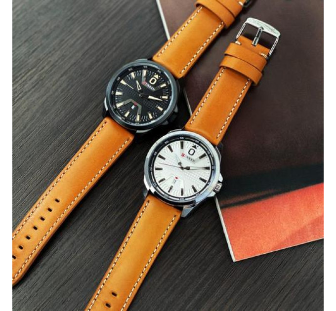 Curren 8379 Black-Brown