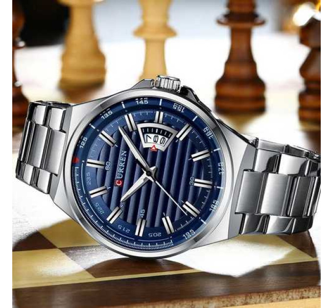 Curren 8375 Silver-Blue