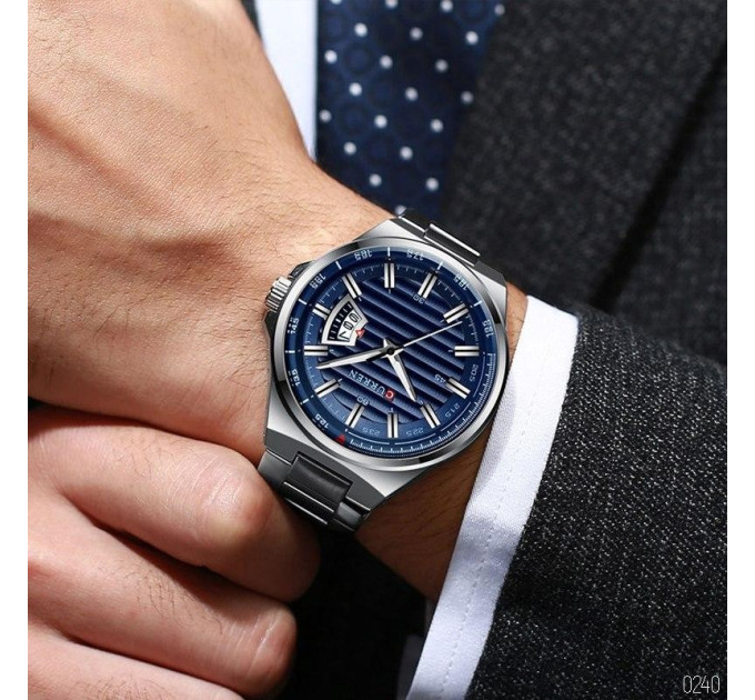 Curren 8375 Silver-Blue