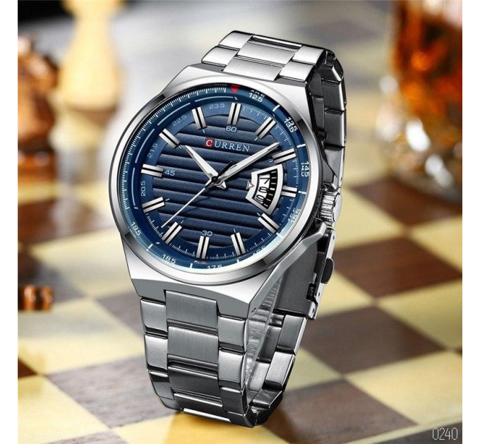 Curren 8375 Silver-Blue