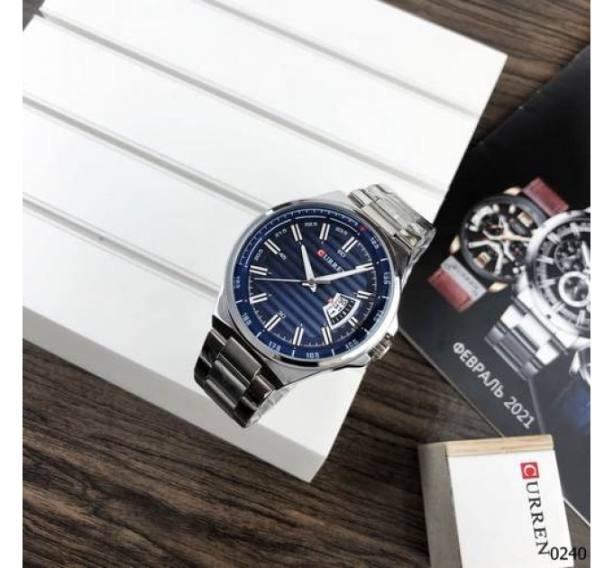 Curren 8375 Silver-Blue