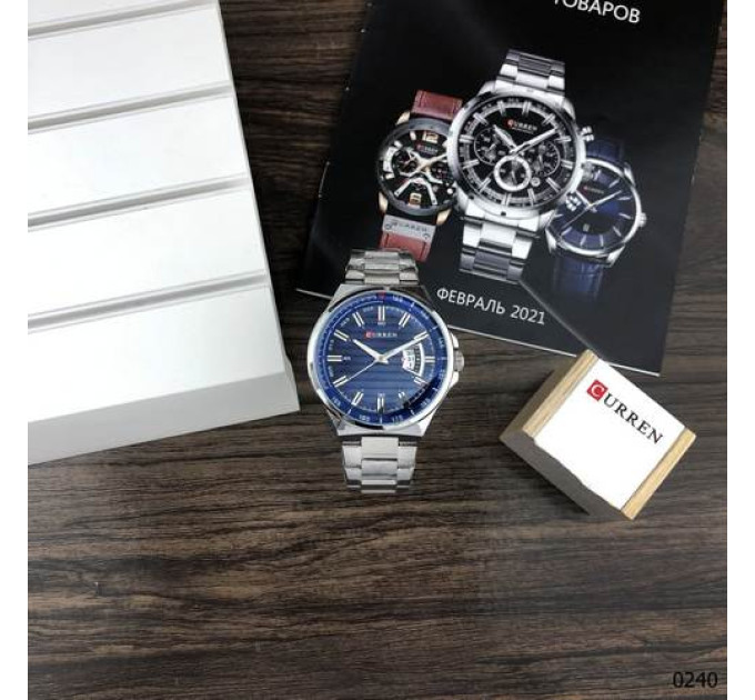 Curren 8375 Silver-Blue