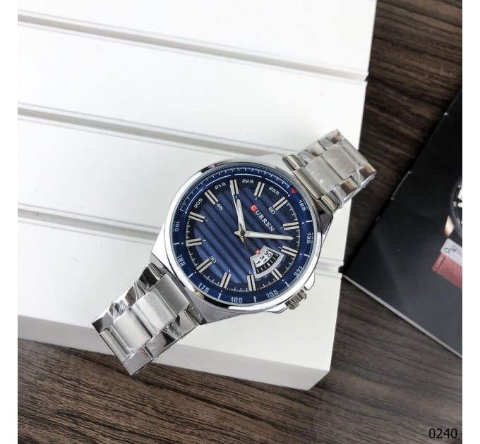 Curren 8375 Silver-Blue