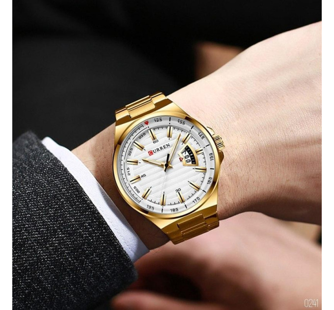 Curren 8375 Gold-White