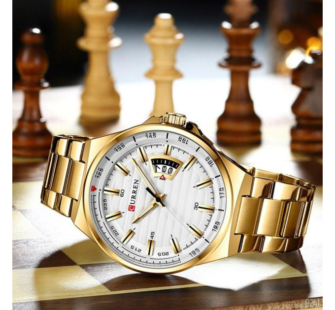 Curren 8375 Gold-White