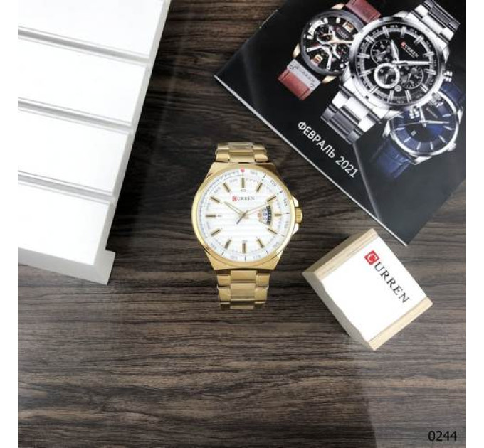 Curren 8375 Gold-White