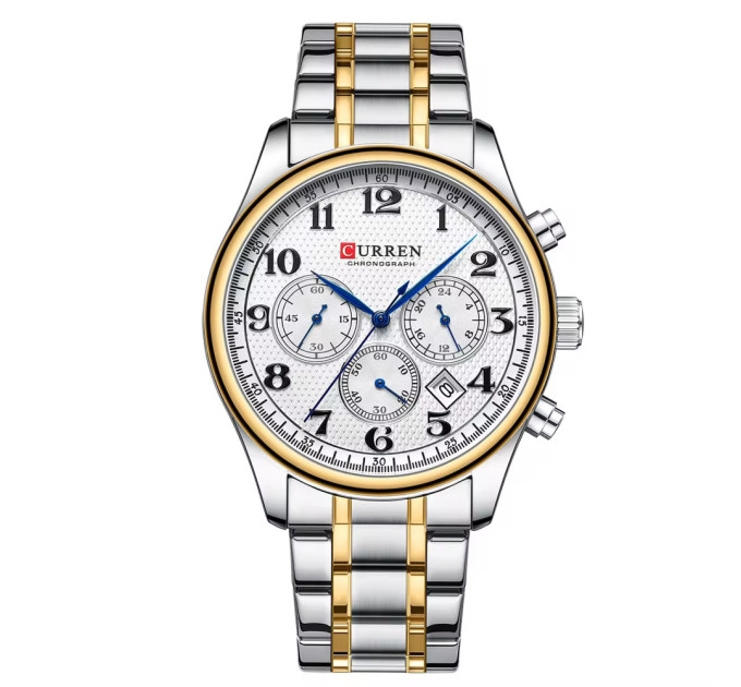 Curren 8466 Silver-Gold-White