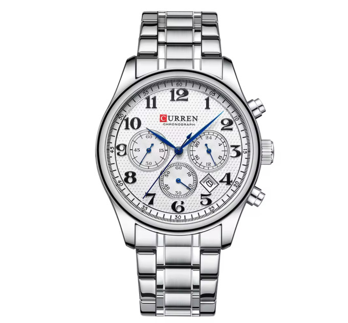 Curren 8466 Silver-White