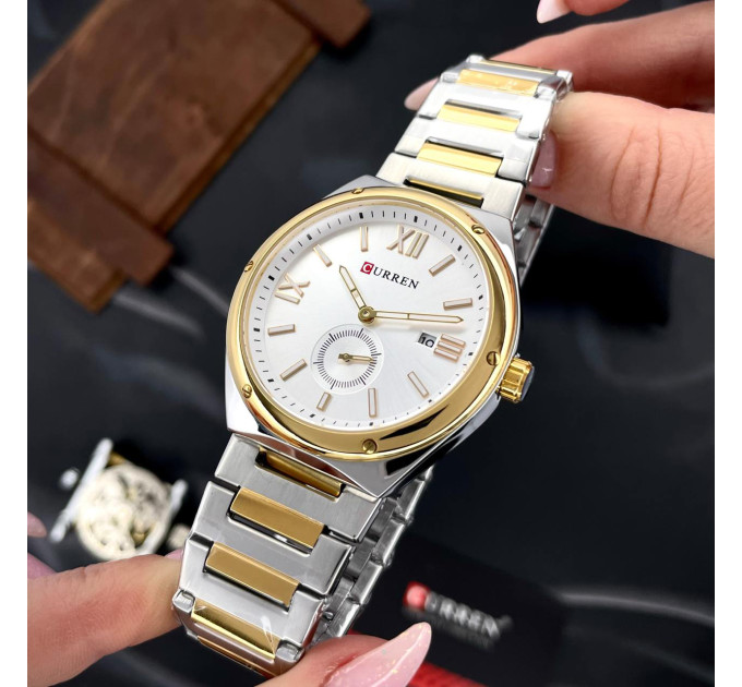 Curren 8471 Silver-Gold-White