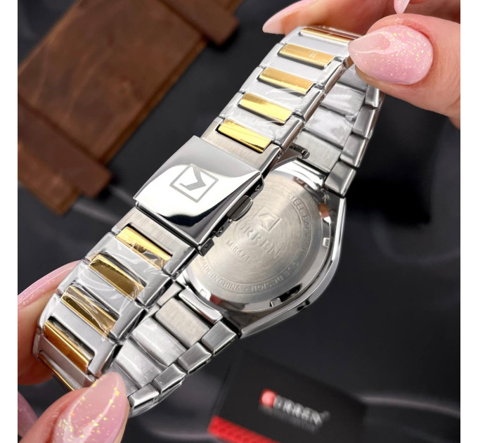 Curren 8471 Silver-Gold-White