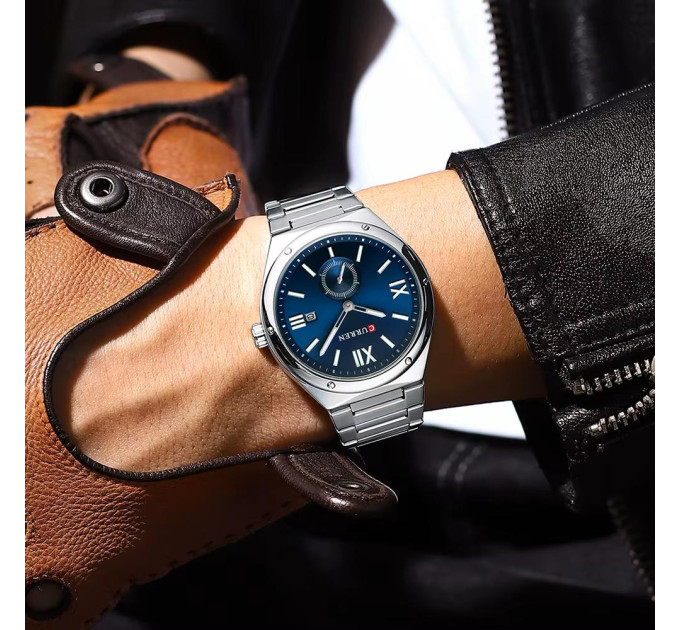 Curren 8471 Silver-Blue