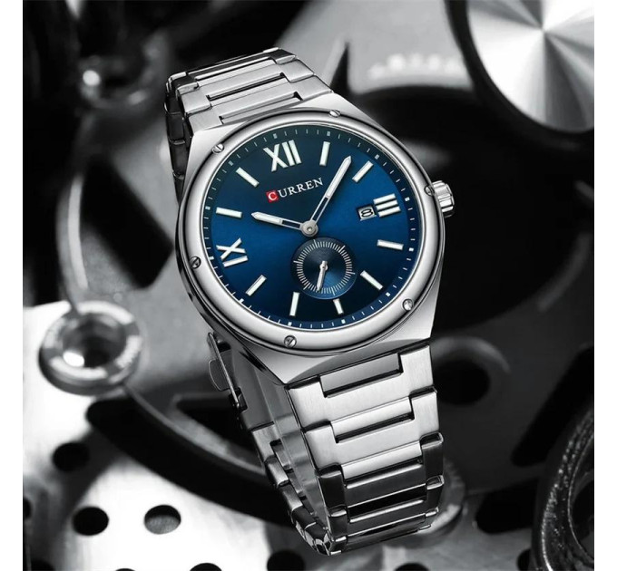 Curren 8471 Silver-Blue