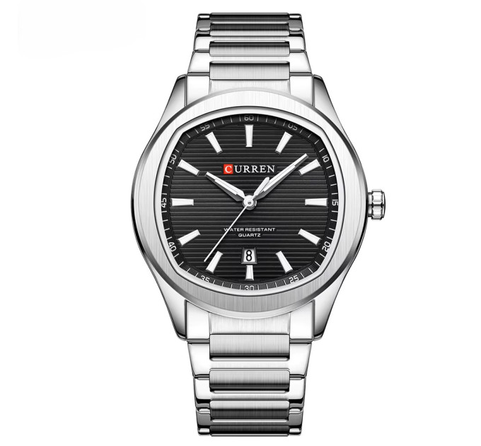 Curren 8474 Silver-Black