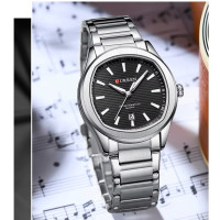 Curren 8474 Silver-Black
