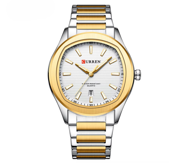 Curren 8474 Silver-Gold-White