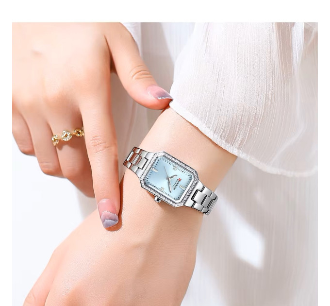Curren 9102 Silver-Blue