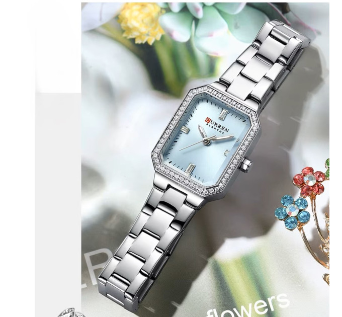 Curren 9102 Silver-Blue