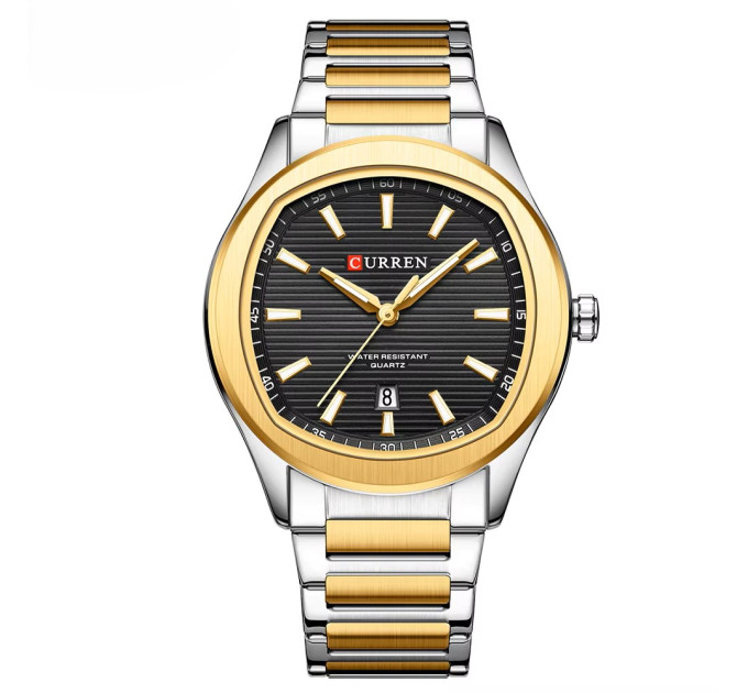 Curren 8474 Silver-Gold-Black
