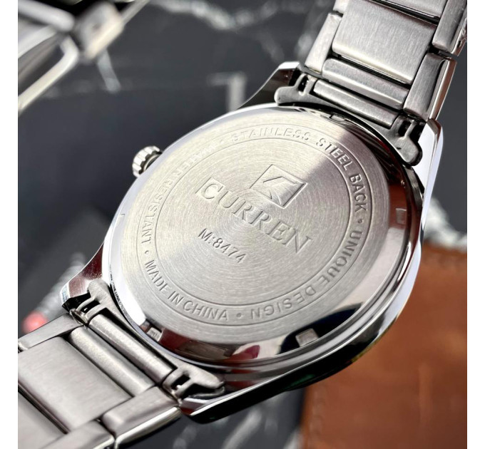 Curren 8474 Silver-Gold-Black