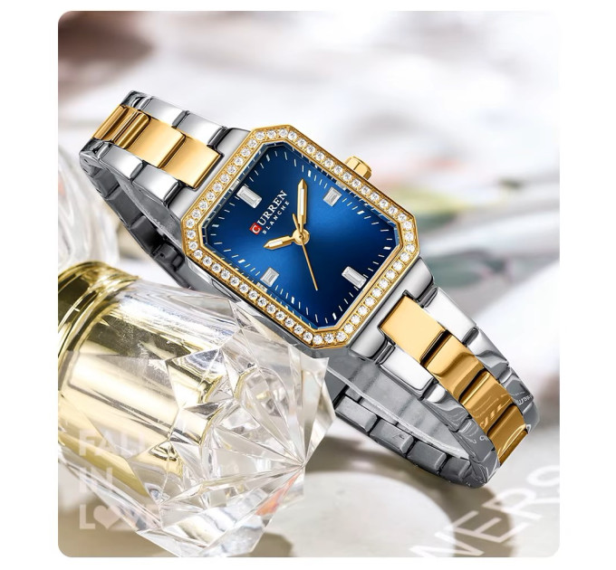 Curren 9102 Silver-Gold-Blue