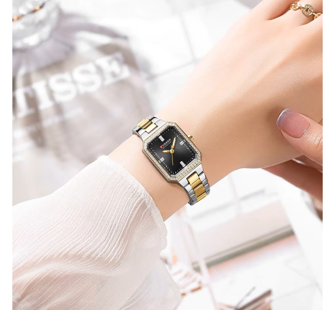 Curren 9102 Silver-Gold-Black