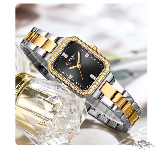 Curren 9102 Silver-Gold-Black