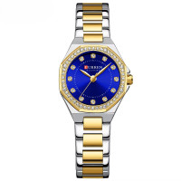 Curren 9100 Silver-Gold-Blue