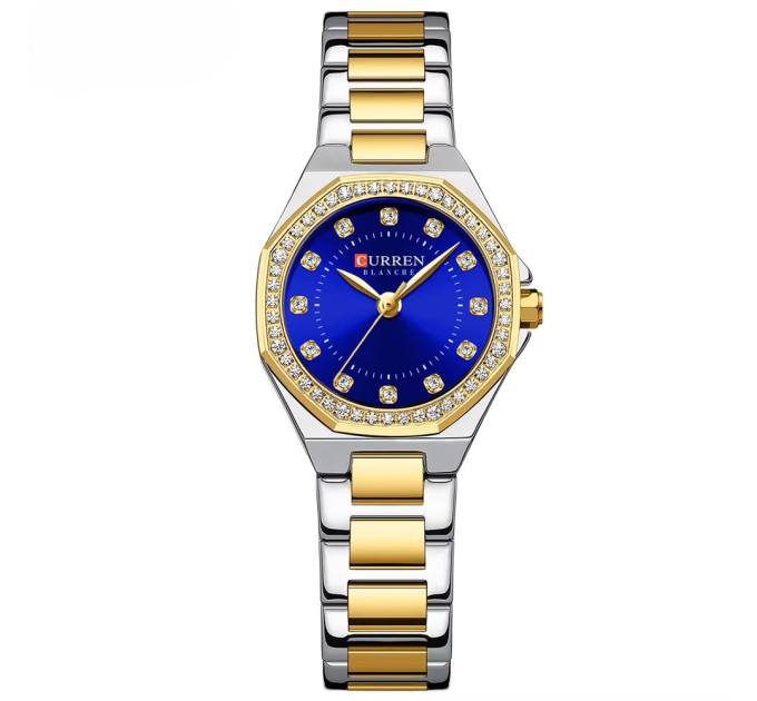 Curren 9100 Silver-Gold-Blue