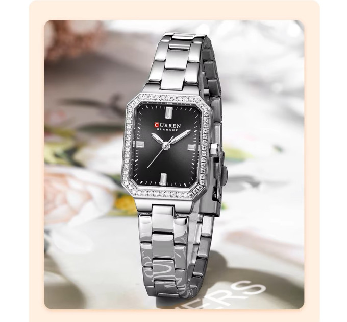 Curren 9102 Silver-Black