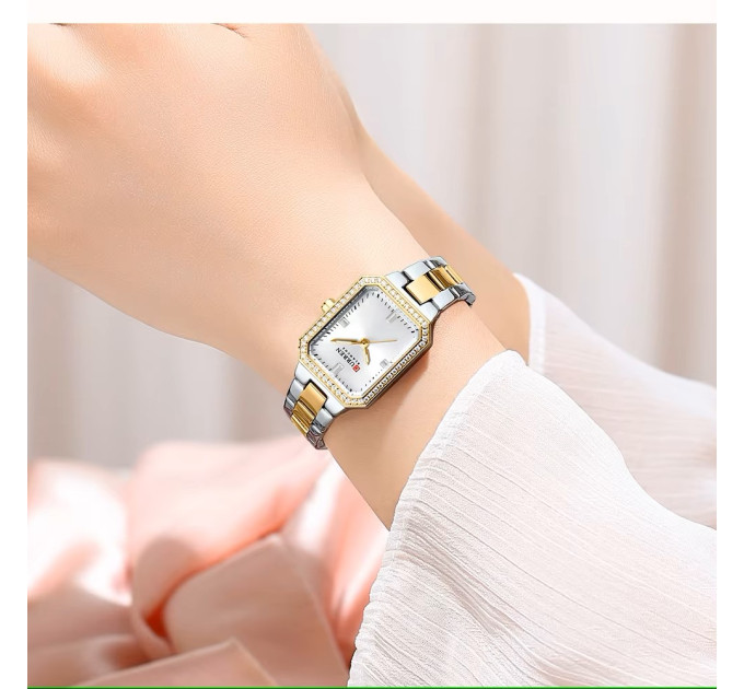 Curren 9102 Silver-Gold-White