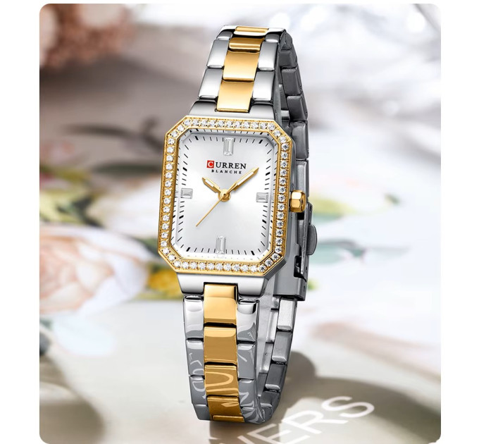 Curren 9102 Silver-Gold-White