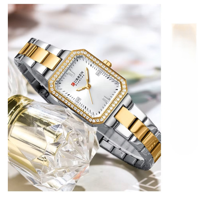 Curren 9102 Silver-Gold-White