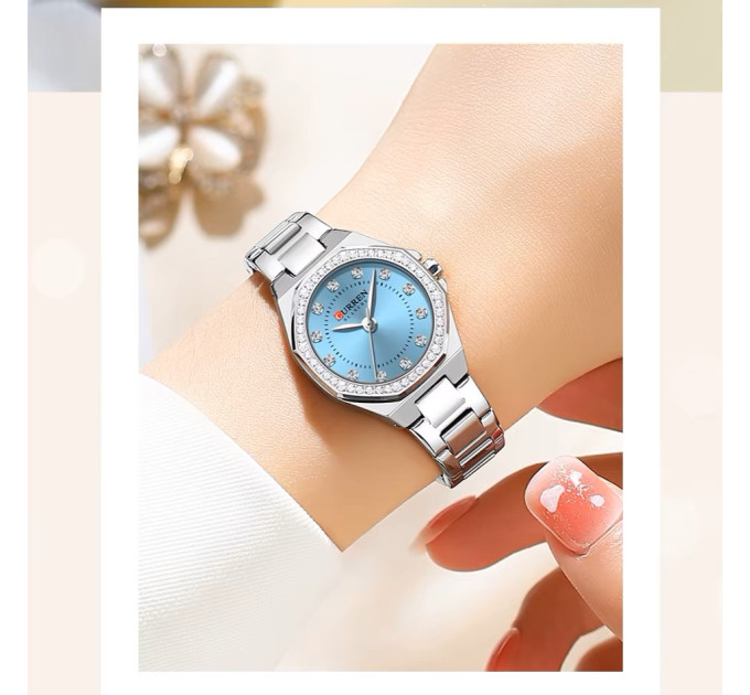 Curren 9100 Silver-Blue
