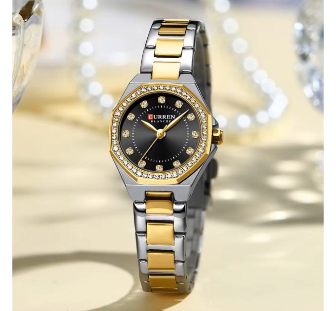 Curren 9100 Silver-Gold-Black