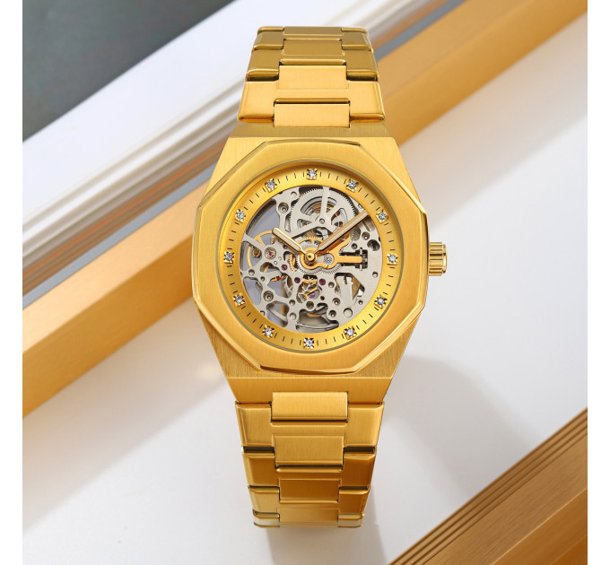 Skmei M034SGD Gold Steel
