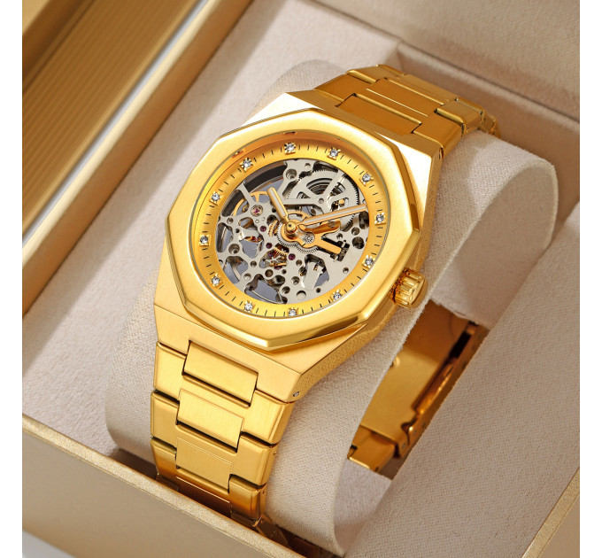 Skmei M034SGD Gold Steel