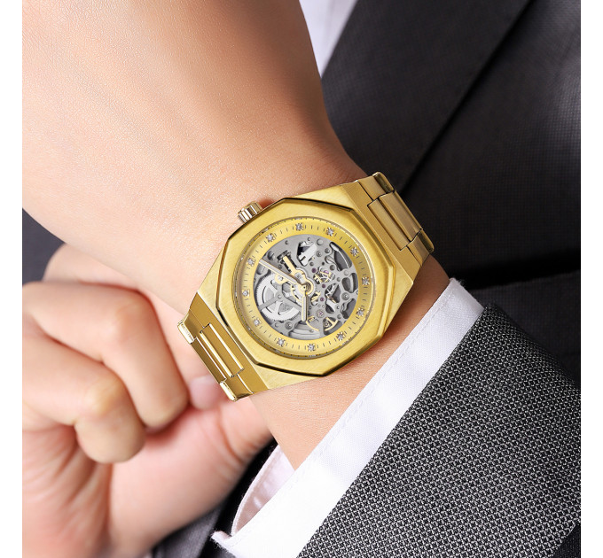 Skmei M034SGD Gold Steel