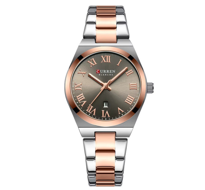 Curren 9095 Gold-Silver-Brown