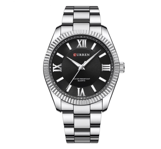 Curren 8453 Silver-Black