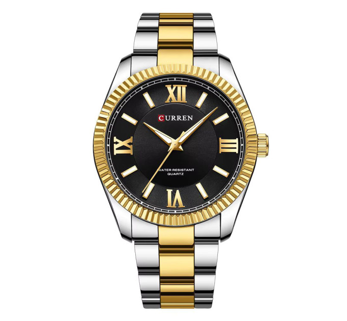 Curren 8453 Gold-Silver-Black