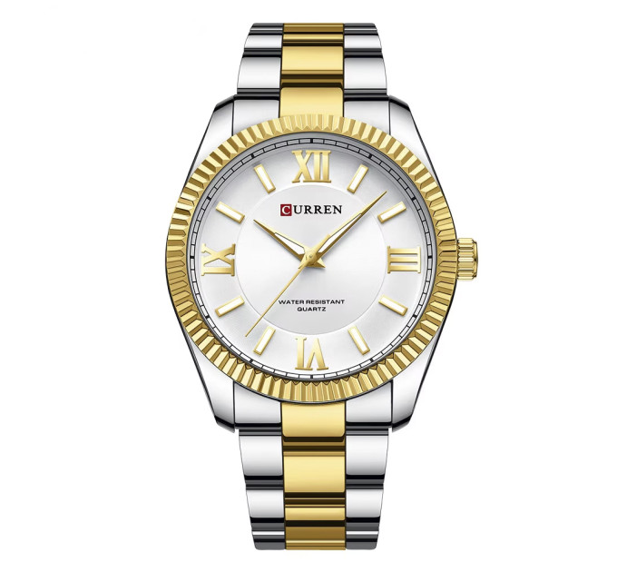 Curren 8453 Gold-Silver-White