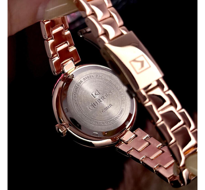 Curren 9017 Rose Gold-Red