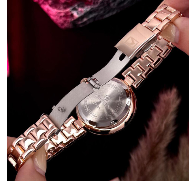 Curren 9017 Rose Gold-Red
