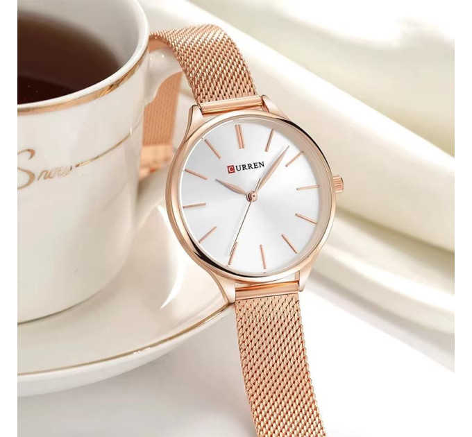 Curren 9024 Rose Gold-White