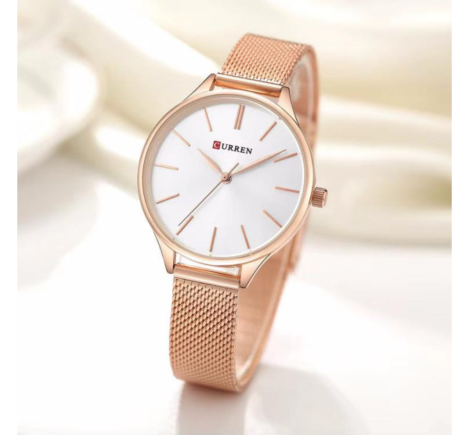 Curren 9024 Rose Gold-White