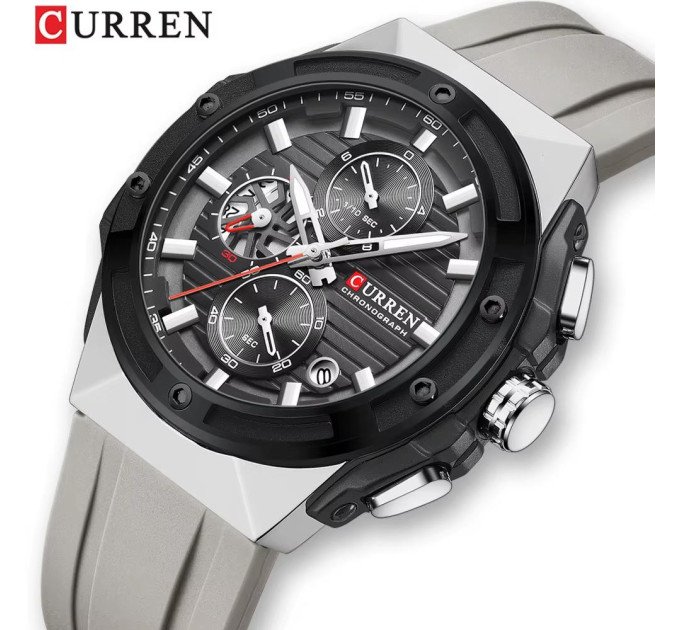 Curren 8462 Silver-Black