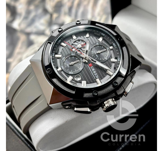 Curren 8462 Silver-Black