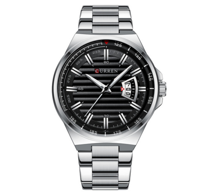 Curren 8375 Silver-Black