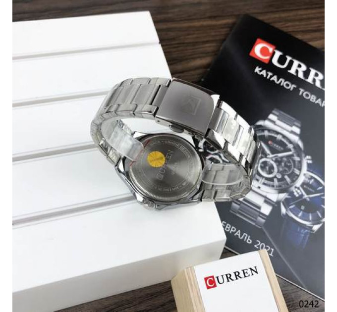 Curren 8375 Silver-Black